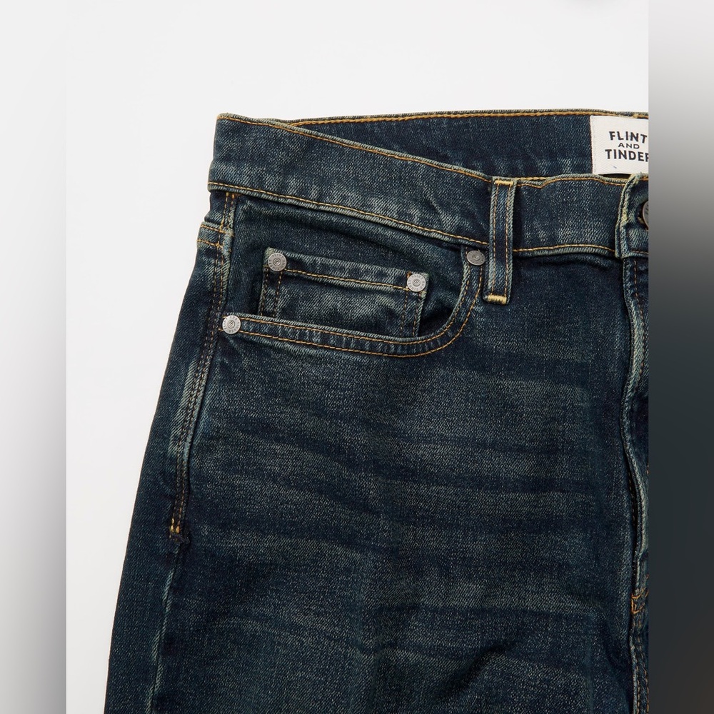 NWOT - Huckberry Flint and Tinder All-American Stretch Denim Straight in Overdye - Picture 5 of 9